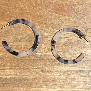 Able Brand Acrylic Tortoiseshell Earrings